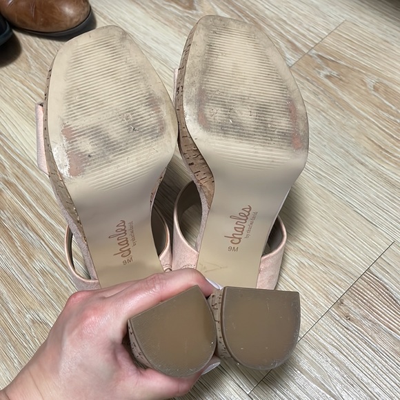 Charles by Charles David Block Heel Platform Sandal, Blush - Picture 5 of 5